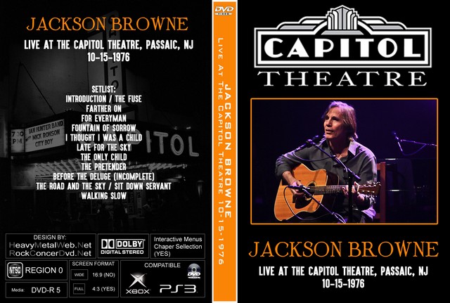 JACKSON BROWNE - Live At The Capitol Theatre Passaic NJ 10-15-1976.jpg